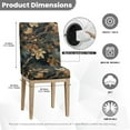 thumbnail image 5 of COEQINE Parsons Chair Slipcovers Set of 2, Stretch Removable Dining Chair Covers Machine Washable, Polyester Spandex Universal Fit Chair Protector for Dining Chairs, Camo Hunting Maple Leaves, 5 of 7