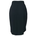 thumbnail image 4 of A2Y Women's Elastic Waist Self Tie Tulip Hem Side Pocket Skirt Midnight Navy 5XL, 4 of 5