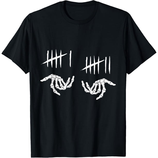 6 7 Six Seven Tally Marks Skeleton 67 Camiseta