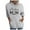 Light Gray, variant on LEKDFST Graphic Hoodies for Women Hockey Mom Letter Print Hooded Sweatshirt Oversized Cozy Pockets Pullover Fall Tops Black XXXL