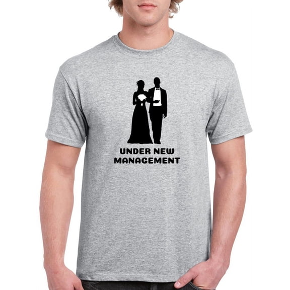 Under New Management T-Shirt Men -Smartprints Designs, Male 4X-Large