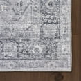 thumbnail image 4 of Bayberry Spill Proof Vintage Machine Washable Area Rug, 5' x 8', Bayberry Light Grey, 4 of 9