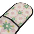 thumbnail image 4 of Yayeee Double Oven Mitt Kitchen Heat Resistant Baking 35" x7" Quilted Glove, Retro Green Stars, 4 of 6