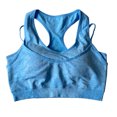 thumbnail image 4 of Lilgiuy Women's Quick-drying ExerciseFitness Vest Seamless Yoga Wear Underwear，Blue，L 2022 Fall Winter, 4 of 5