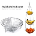 thumbnail image 4 of xinxixnxx 3-Layer Hanging Fruit Basket Iron Baskets Fruit Hanging Basket for Kitchen Restaurants Storage Baskets, 4 of 6