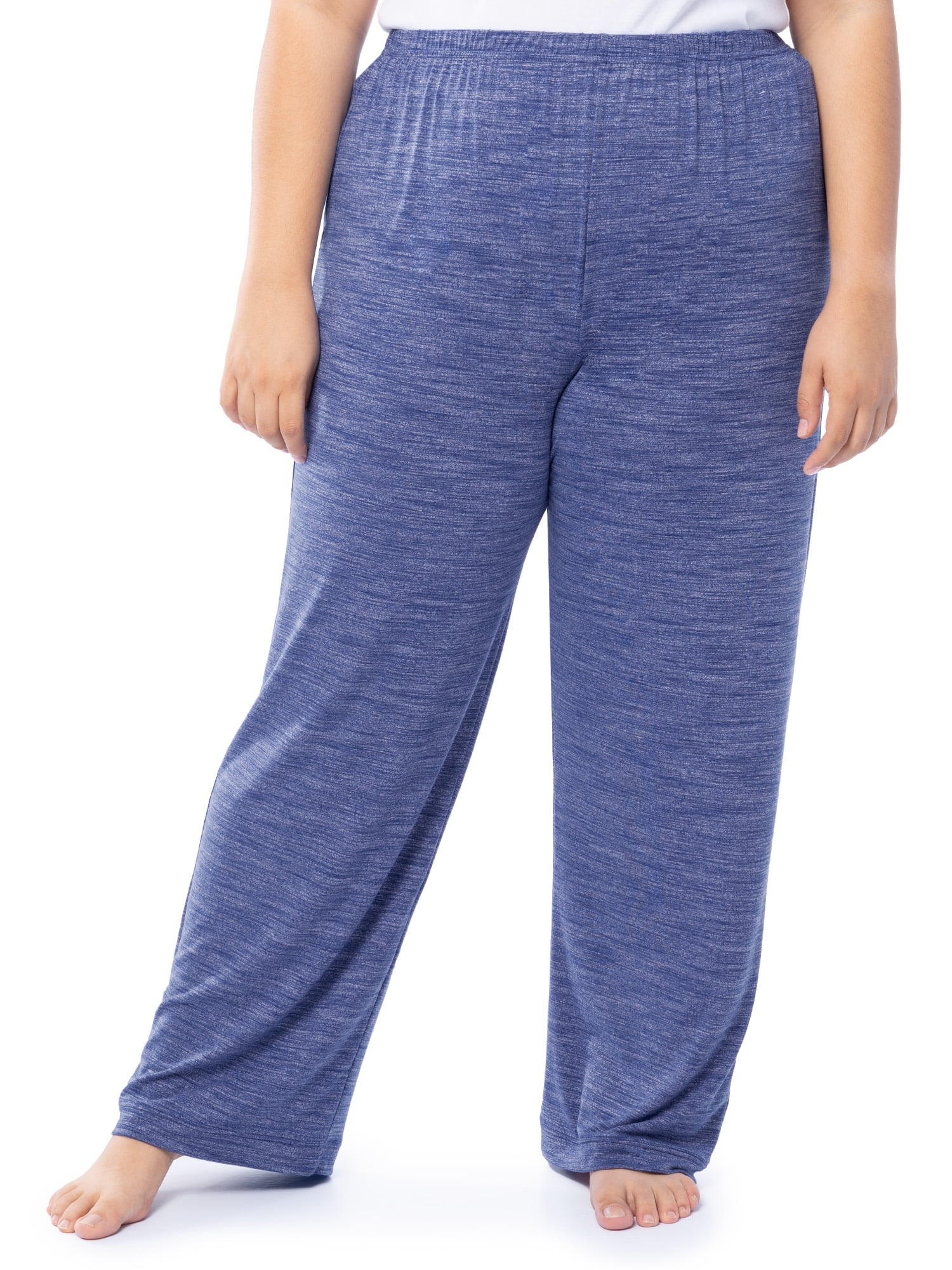 Fruit of the Loom Women's Soft & Breathable V-Neck Short Sleeve Top & Pajama Pant Set, Sizes S-4X