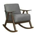 thumbnail image 2 of OakvillePark Hamilton Fabric Upholstered Rocking Chair, Gray, 2 of 7