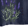 thumbnail image 5 of LEKWK Womens Linen Blouse Lavender Flower Print Basic Tees Short Sleeve Cute Tops Side Button Crew Neck Garden Nature Outfits, 5 of 5