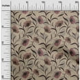 thumbnail image 2 of oneOone Georgette Viscose Brown Fabric Florals Craft Projects Decor Fabric Printed By The Yard 42 Inch Wide, 2 of 5