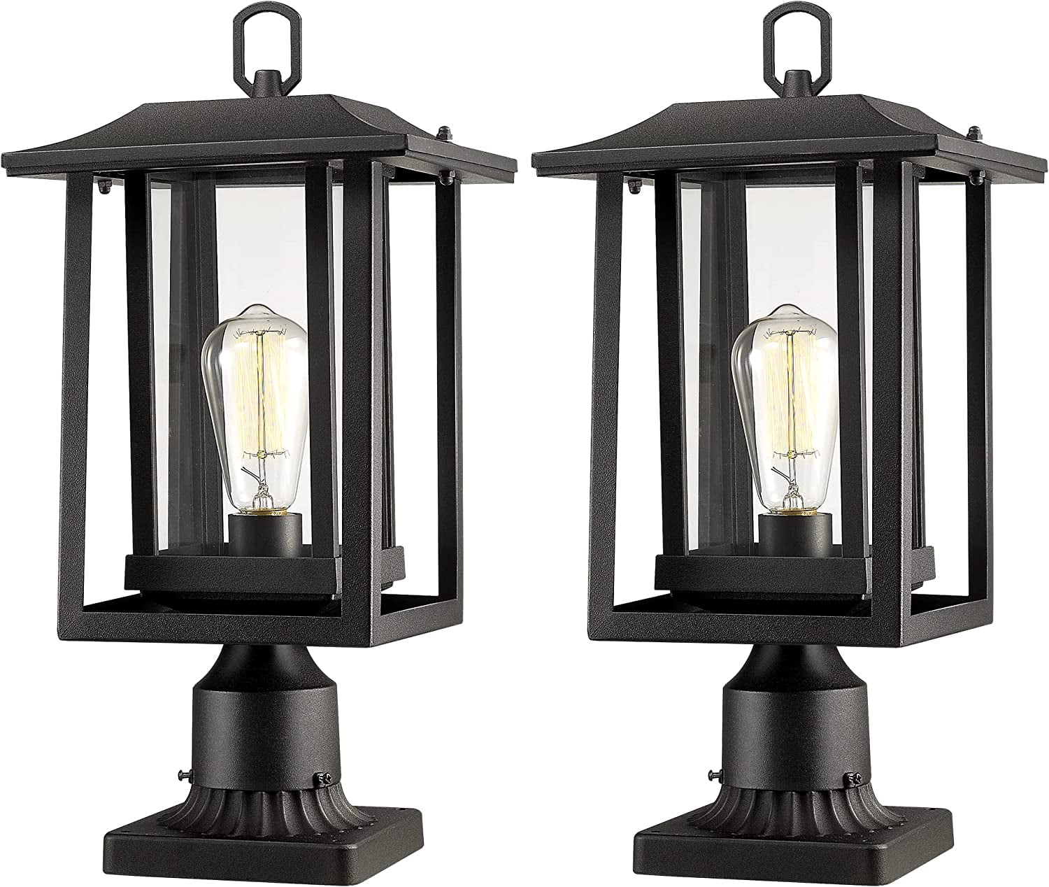 Outdoor Post Lights Large Exterior Lamp Post Light Fixture with Pier