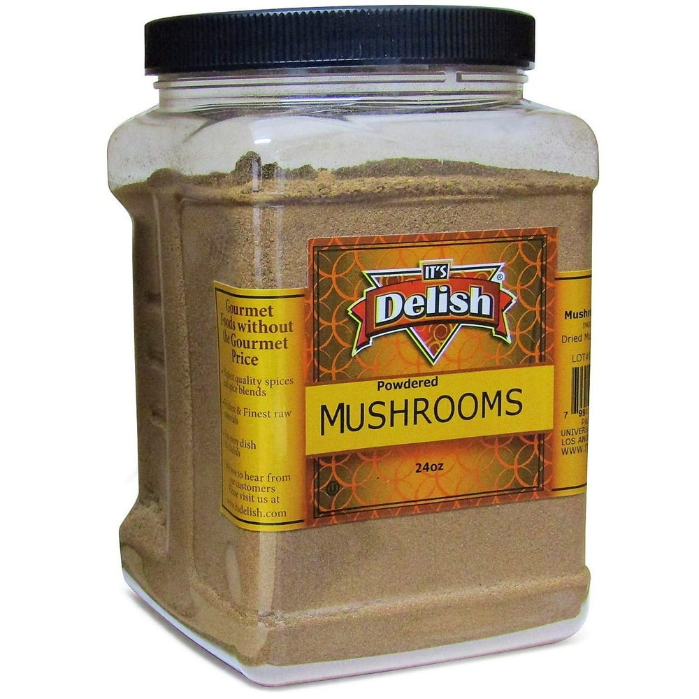 Ground Dried Mushroom Powder by Its Delish, 24 OZ Jumbo Container