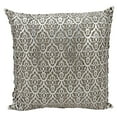 thumbnail image 2 of Nourison Couture Natural Hide Moorish Leaves Silver/White Throw Pillow, 2 of 2