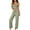 01 Army Green, variant on Womens 2 Piece Outfits, Lace Trim Spaghetti Strap Tank Top with Wide Leg Pants Loungewear Summer Matching Sets