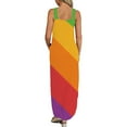 thumbnail image 5 of Robe T-Shirt pour Femmes, Design d'Été, Robe Décontractée, Sans Manches, Col en V, Longue Robe d'Allaitement en Solde, 5 of 5