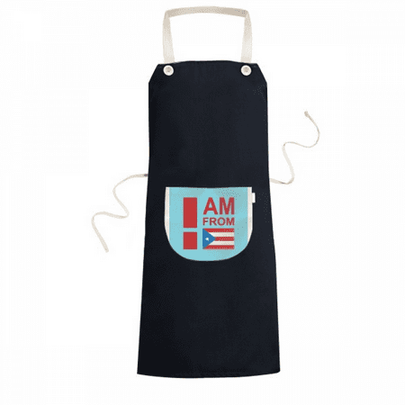 

I Am From Puerto Rico Art Deco Fashion Apron Bib Sarong Cooking Baking Kitchen Pocket Pinafore