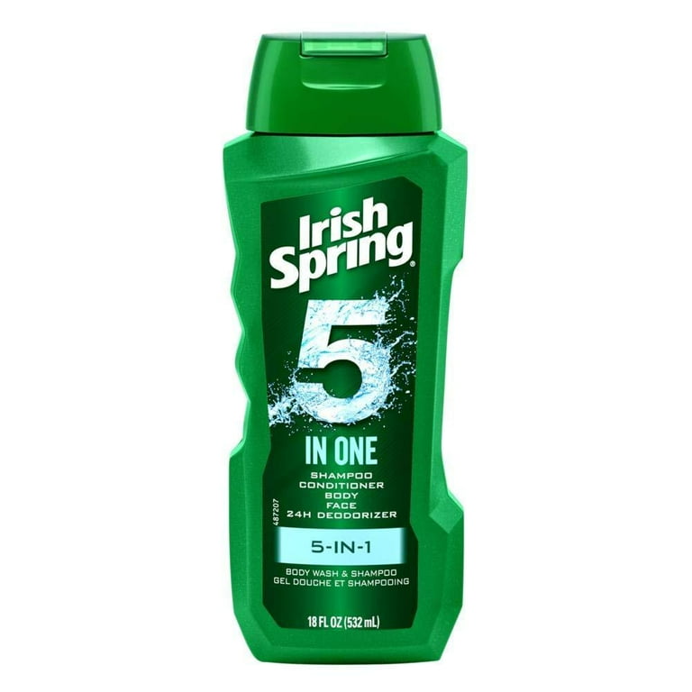 Irish Spring 5 in 1 Hair, Face and Body Gel Wash , All Skin Irish Spring 5 in 1 Hair, Face and Body Gel Wash , All Skin