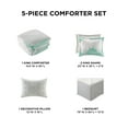 thumbnail image 5 of Comfort Spaces King Size Comforter Set, 5-Piece Floral Bedding Set for All Season, Aqua King Comforter Set with Bed Skirt, 5 of 6