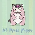 thumbnail image 2 of Great Art Now Li'l Piggy by Malia Rodrigues, Framed Wall Art, 14W x 14H, 2 of 3