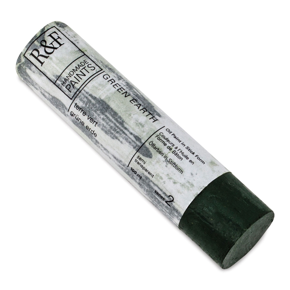 R&F Handmade Paints Pigment Stick, 100ml, Green Earth