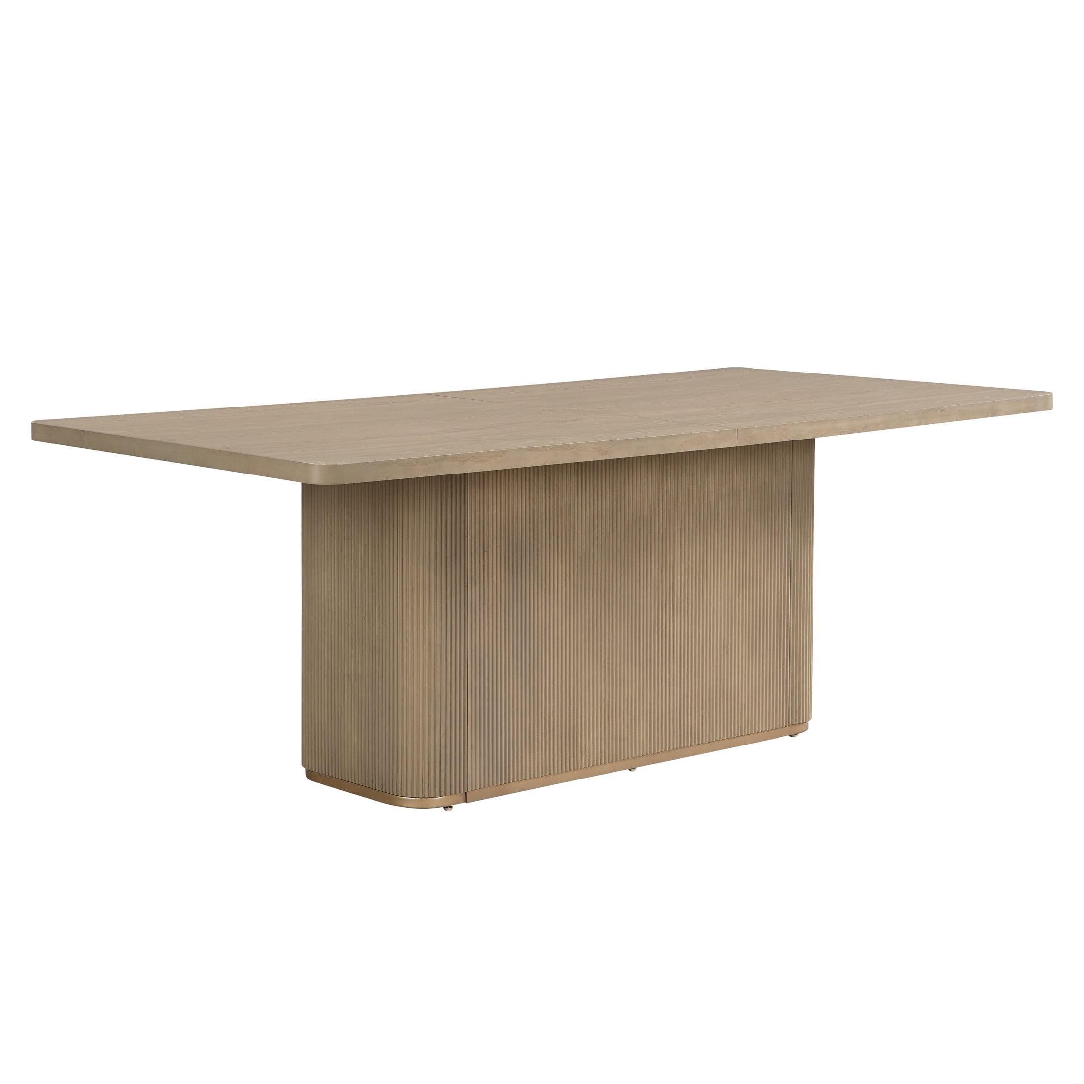 Christopher Knight Home 84" Rectangular Wood Dining Table for 6-8 people with Solid Pillar Base, Natural