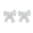 thumbnail image 4 of Unique Bargains 1 Pair Shoelace Charms Sparkly Base Transparent Bow Decorative Shoe Clips White, 4 of 5
