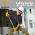 thumbnail image 6 of Kecols Loose Fit Thick Work T-Shirts for Men Short Sleeve Pocket Henley Workwear Shirts (Tall & Regular)(Charcoal,3XL,Tall), 6 of 8