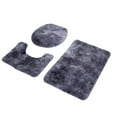 thumbnail image 1 of FLAMEEN Contour Rug , 3Pcs Toilet Lid Cover, For Bathroom, 1 of 8