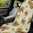 thumbnail image 3 of Xixirimido Universal Car Towel Seat Cover for Post Gym Workout Swimming Running Soft Breathable Automotive Front Seat Protector Car Accessories, Sunflower Horse, 2Pack, 3 of 8