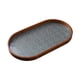 thumbnail image 3 of Bandeja de madera para servir, bandeja para refrigerios, bandeja para tazas de té, bandeja de vidrio, bandeja de maquillaje, bandeja de tocador de madera Oval, 3 of 9