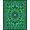 Green, Pattern 2, variant on ODIKA 4'x6' Machine Washable Non-Slip Area Rug, Folk Art Rooster With Interlocking Starburst And Botanical Detailing High Traffic Rug, Red, 643103