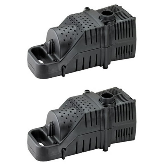 (2) Pondmaster Proline Hy-Drive 4800 GPH Pond Waterfall Pumps w/ Handle - 02670