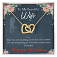 thumbnail image 2 of To Mom Birthday Message Everything is Wonderful Inseparable Necklace, 2 of 20