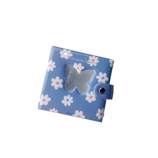 Bewildely Álbum de fotos de carpeta de 3 pulgadas con agujero para colgar, libro de colección de imágenes de corazón de amor hueco, estilo INS, 20 Almacenamiento y organización del hogar Violeta Bewildely HA074576-04