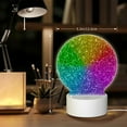 thumbnail image 6 of Balery Colorful Glitter Pattern Acrylic Night Light Gift with 3 Color ModesTouch-Sensitive LED Lamp Perfect Gift for Mother's Day, Birthday, or Christmas, 6 of 9