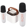 thumbnail image 1 of Mini Karaoke Machine with 2  Microphones, Portable  Speaker for Kids Adults,Premium Sound, RGB Light Effect, Easy to Connect, Karaoke Machine for Home Party, 1 of 7