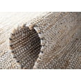 thumbnail image 4 of SAFAVIEH Vintage Leather Zharko Solid Braided Fringe Area Rug, Silver, 2' x 3', 4 of 8