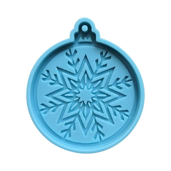 Vikakiooze Home Decor Christmas Ornaments Round Shape Pendant Molds For Epoxy Resin DIY Crafts Jewelry Keychain Making