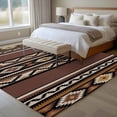 thumbnail image 5 of Brown Boho 6'x9' Area Rug for Living Room, Vintage Ethnic Tribe Retro Abstract Art Non-Slip Floor Mat Rugs for Bedroom Dining Room, Indoor Large Carpet for Classroom, Nursery Rugs for Playroom, 5 of 9