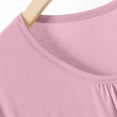 thumbnail image 3 of Maean Women's Plus Size Pajamas Tank Top Sleeveless Crew Neck Pleated Loose Tee Summer Sleepwear, 3 of 4