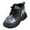 style-01 Black, variant on Little Girls Boots Girls' Boots Children's Boots Outdoor Boots Girls' Plush Short Boots Boys' boots Size 13.5 (Brown,Little Kids 13.5)