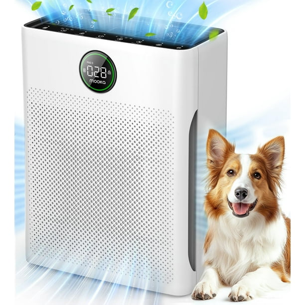 Purificador de aire MOOKA PR1 para habitaciones grandes de hasta 2200 pies cuadrados con filtro
