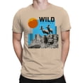 thumbnail image 2 of Majestic Mountain Bighorn Adventure Men's Natural T-shirt, 2 of 3