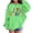 R369/Green, variant on Vividxx Hoodies For Girls Long Sleeve Letter Print Pocket Pullover Casual Hooded Sweatshirts For School Fashion Clothes 3-4 Years