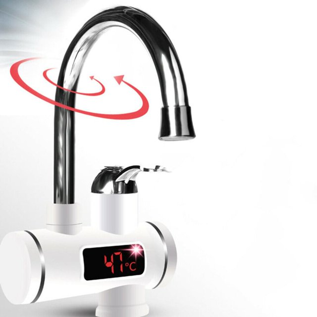 Beauneo Cocina eléctrica Calentador de agua Grifo Calentador de agua instantáneo Calentador de agua fría Grifo Instantáneo Calentador de agua eléctrico instantáneo Estándar europeo