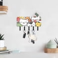 thumbnail image 6 of Fruit Cats Mail Holder Organizer Wall Mount with Shelf Key Holder Key Rack with 5 Key Hooks for Wall Decorative, 6 of 6