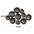 thumbnail image 3 of CosmoLiving by Cosmopolitan Black Metal Plate Wall Decor with Uneven Edges, 3 of 8