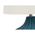 thumbnail image 3 of Monarch Specialties Lighting, 24"h, Table Lamp, Blue Ceramic, Ivory / Cream Shade, Transitional, 3 of 6