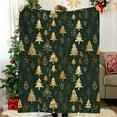 thumbnail image 6 of PONPRNGY Christmas Blanket Green Pine Tree Throw Blanket Soft Plush Blanket for Xmas Winter Home Bed Sofa Couch Chair, 51 x 59 Inch, 6 of 6