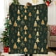 thumbnail image 5 of Uuiauoio Christmas Print Flannel Throw Blanket, Holiday Themed Soft Sofa Couch Bed Blanket for Indoor Outdoor Use, Festive Christmas Tree Pattern Decorative Blanket for Winter Warmth, Home Decor Gift, 5 of 6