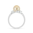thumbnail image 2 of ANGARA Classic Golden South Sea Cultured Pearl Bypass Ring in 14K White Gold for Women | June Birthstone, Birthday, Anniversary, Jewelry Gift for Women | Pearl Ring, 2 of 9